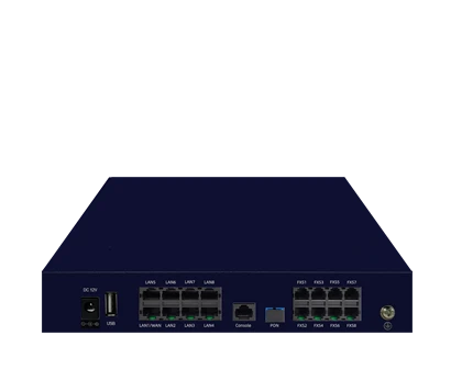 8GE 8FXS EPON GPON Enterprise Level ONT